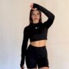 Pupera CROP-TOP MANGA LARGAS