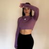 Pupera CROP-TOP MANGA LARGAS