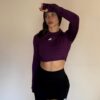 Pupera CROP-TOP MANGA LARGAS