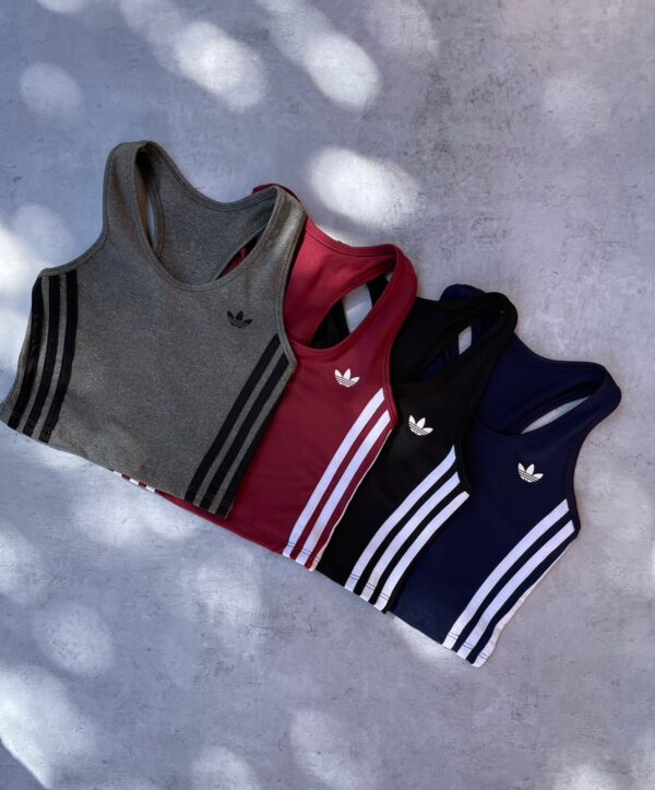 Musculosa crop 3 LINEAS "AD"