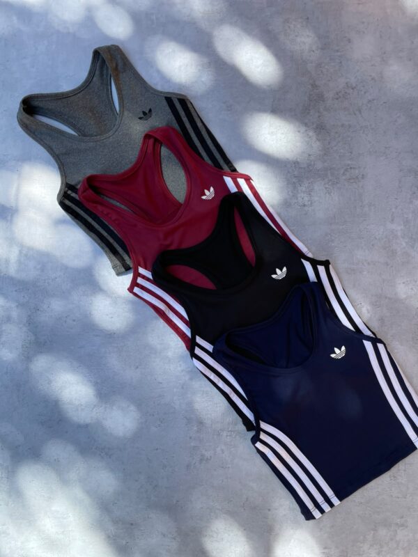 Musculosa crop 3 LINEAS "AD"